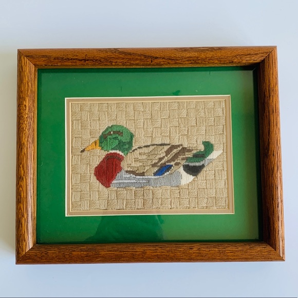 Mallard Duck Crewel Embroidery